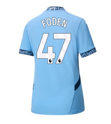 Manchester City Phil Foden #47 Replika Hjemmebanetrøje Dame 2024-25 Kortærmet